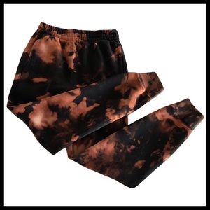 🆕 Custom Made, Reverse Tie Dye, Black Sweatpants